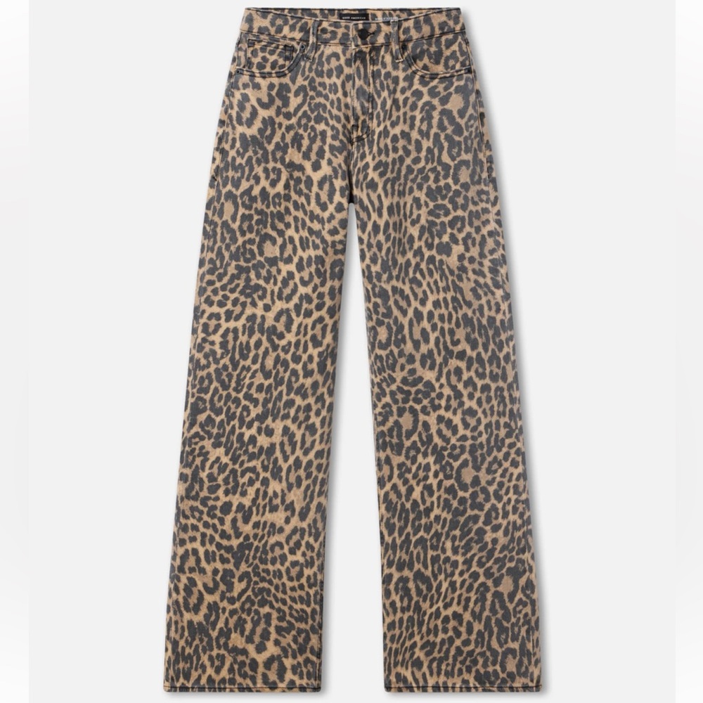 Good American Good Ease Leopard Jeans in Lucky - Picture 4 of 4